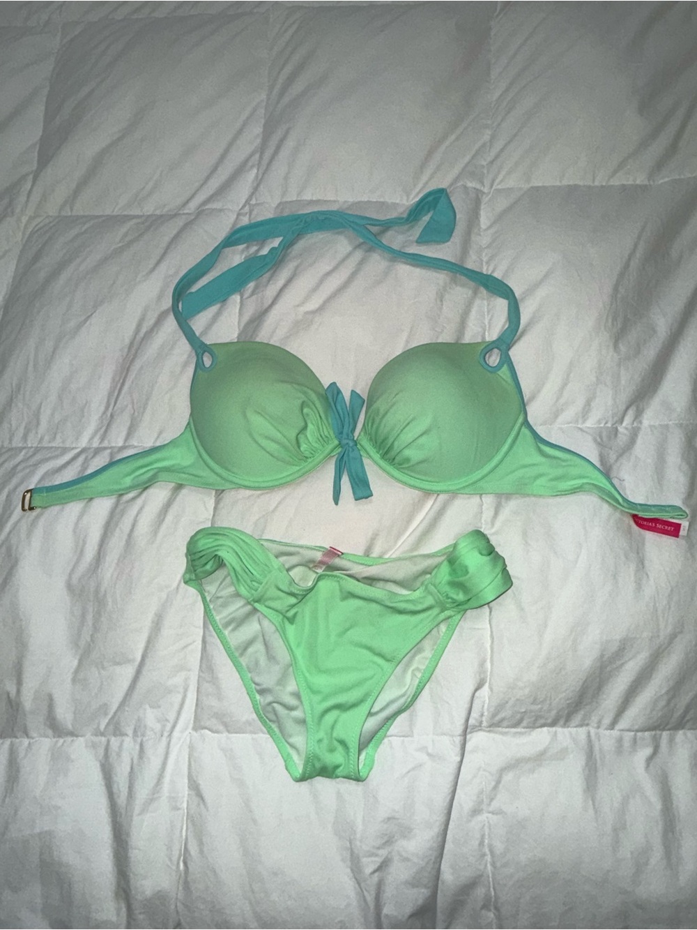 Victoriaβs Secret bombshell Mint Green Two-Piece Swim Set